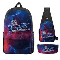 Livraison Rapide - Sac à Dos de Voyage 3-en-1 pour Ordinateur Portable et Livres, Style Smoke Shop Fashion, Motif Backwoods Cookie RAW, Personnalisable