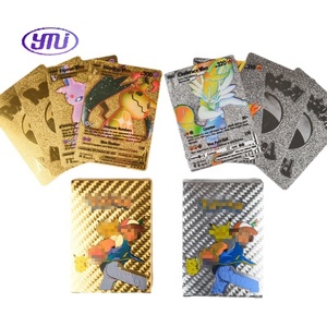 Vente en Gros Véritable Collection de Cartes <span class=keywords><strong>Pokémon</strong></span> Monstre d'Animaux Noir et Or Allemand Français, 22 Types - Product Image 1