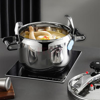 Cuisinière à pression pour 25 personnes, style français, en acier inoxydable de qualité alimentaire, de 8 litres à 50 litres