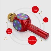 Microphone sans fil à condensateur Yaika WS1816, lecteur USB portable, haut-parleur, microphone de karaoké pour la maison, KTV, PK WS858