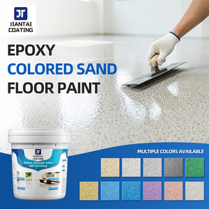 Revestimiento de Piso de Arena Epoxi para Interiores y Exteriores, Resistente al Desgaste, Antideslizante, Pintura de Piso de Resina Epoxi con Arena - Product Image 2