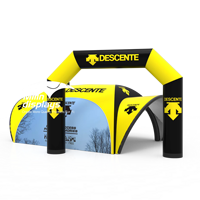 Tente dôme gonflable 4x5M avec colonne de table, gazebo gonflable pour événements sportifs moto et automobile