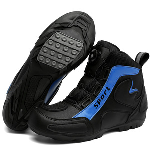 Botas de Motocicleta Unisex, Estilo Caballero, para las Cuatro Estaciones, Impermeables, Botas Cortas de Carreras, Equipo de Viaje, Zapatos de Motocicleta Personalizados - Product Image 1