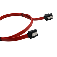 Câble SATA 3.0 7 broches femelle-femelle 6 Gbit/s avec conception anti-chute et cordon en PVC pour ordinateur, SSD, disque dur HDD