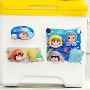 Auténtico POP MART CRYBABY Cry Me an Ocean, Imán para Refrigerador, Caja Sorpresa con Pegatinas Magnéticas, Nueva Colección 2026 - Product Image 4