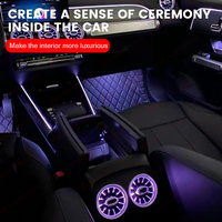 Kit complet d'éclairage ambiant LED 64 couleurs pour l'intérieur, couvre-haut-parleurs de ventilation pour Mercedes Benz W177 Classe A W118 CLA C118 W247, adaptable