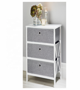 Table d'appoint en bois table de chevet tissu <span class=keywords><strong>commode</strong></span> tissu tiroir stockage tour <span class=keywords><strong>commode</strong></span> - Product Image 5