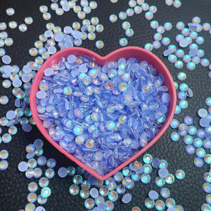 Panas beberapa warna SS6 -SS30 Neon AB warna bagian belakang datar tidak panas memperbaiki kaca Rhinestones untuk dekorasi DIY - Product Image 3