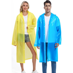 Factory Custom Wholesale Boys' <b>Girls</b>' Simple Travel Hiking White Transparent Plastic Waterproof Disposable Raincoat Certified - Product Image 3
