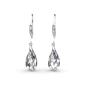 Boucles d'oreilles pendantes élégantes de luxe en forme de goutte d'eau, avec crochet français, bijoux en argent 1,5g, fabriquées aux États-Unis pour femmes - Product Image 3
