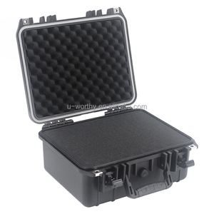 334x292x151mmプロモーション中国工場卸売価格小型ラフハードプラスチックフライトスーツケースカスタムPU EVAフォーム付き