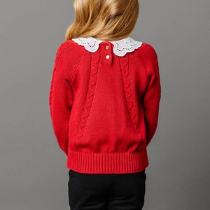 <span class=keywords><strong>Pull</strong></span> torsadé en coton biologique pour filles de 13 à <span class=keywords><strong>14</strong></span> <span class=keywords><strong>ans</strong></span> Bébé <span class=keywords><strong>Fille</strong></span> Col à œillets Boutique Tops à tricoter pour la fête de Noël - Product Image 3