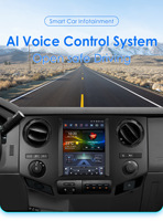 Radio con Pantalla Táctil Android de 9.7 Pulgadas CARUPEZ para Ford F250/F350/Duty/F450/F650 2009-2016, GPS, Cámara de Reversa, 1 Año de Garantía, 8 Núcleos, 7862S, Tarjeta SD