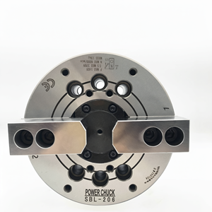 Mandrin hydraulique creux à 2 mors SBL-206 en fonte auto-centrant pour tournage CNC - Product Image 2