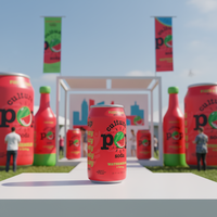 Bouteille de boisson gonflable publicitaire colorée personnalisée Blow up Pop Can Giant Gonflable Drink Can pour la promotion
