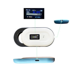 동물 <span class=keywords><strong>RFID</strong></span> 열칩 센서 개 고양이 소 말 ID 태그 FDX-B 타입-C 커넥터 8cm 판독 범위 ABS 134.2kHz 온도 리더 - Product Image 6