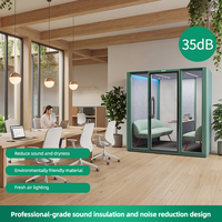 Cabines de réunion insonorisées mobiles pour bureau, structure en acier moderne, cabine acoustique pour bureau à domicile, école, immeuble de bureaux, réduction du bruit