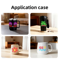 Panneau matriciel LED programmable flexible, écran d'art pixelisé RVB avec contrôle par application, motif DIY pour la décoration de tasses intelligentes
