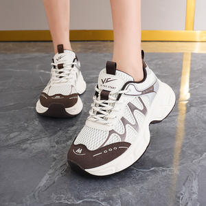 Zapatillas Deportivas de Plataforma con Cordones para Mujer, Tendencia 2026, Ligeras, Cómodas, Antideslizantes, con Suela Gruesa de Goma, Casuales - Product Image 4