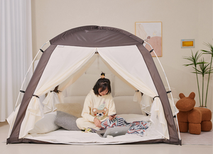 Tente de couchage pliable pour 4 personnes, en maille argentée, sans sol, lavable, pour usage domestique et enfants, vente en gros - Product Image 4