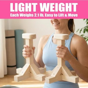 Soporte de Equilibrio Invertido de Madera, Rectangular, para Yoga, Unisex, Equipo de Ejercicio y Fitness - Product Image 2