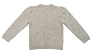 Suéter de Manga Larga para Bebé Niña, Cuello Redondo, Tipo Cardigan, Mezcla de Viscosa/Nailon/Poliéster, Otoño Invierno - Product Image 3