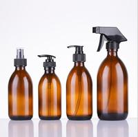 Vente en gros de 60ml 100ml 125ml 200ml Bouteille en verre liquide oral de sirop avec bouchon blanc Bouteille ambre pour bouteilles de liquide en verre médical