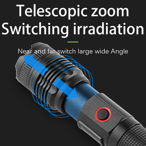 Siêu sáng 1000 + lumen không thấm nước chiến thuật trắng Laser Led đèn pin 3 chế độ Torch ánh sáng với ngân hàng điện đèn pin chiến thuật - Product Image 6