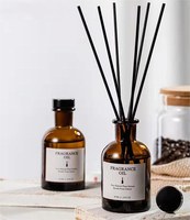 Diffuseur d'aromathérapie sans flamme pour la décoration de la maison, flacon diffuseur de roseaux personnalisé