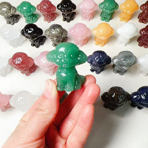 หินควอตซ์ธรรมชาติผสมขนาด 45 มม. สำหรับงานประดิษฐ์รูปสัตว์ ตุ๊กตาหมา สำหรับตกแต่งบ้าน ลดราคาพิเศษ - Product Image 3