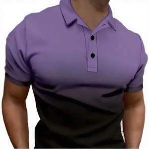 For Men for Shirt <b>Short</b> Sleeve Printed Design Jersey Quick Dry Contrast Color Collar Summer Casual Streetwear Fashion Tops - Product Image 3
