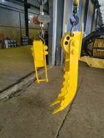 Pince hydraulique personnalisée Q355B de 26-40 tonnes pour projet de génie hydraulique, grappin pour gabions, FOB Qingdao