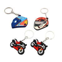 Logo personnalisé porte-clés en caoutchouc PVC souple mousquetons promotionnels pour voiture et moto porte-clés personnalisé modèle PVC