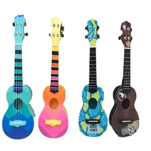 อูคูเลเล่กีตาร์ไม้ขนาด 21 นิ้วสำหรับเด็กฝึกเล่นเครื่องดนตรีของเล่นช่วงอายุ 8-13 ปี - Product Image 1
