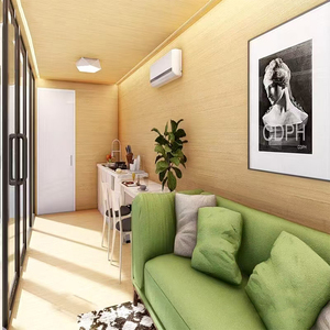 Maison conteneur modulaire préfabriquée moderne éco-luxe «Apple» Espace mobile Capsule Pod Immeuble de bureaux Hôtels Panneau sandwich - Product Image 6