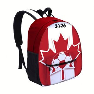 Bolsa de Viaje de Lona Personalizada para Fútbol, Inspirada en el Torneo Mundial de Fútbol 2026, Mochila de Almacenamiento con Serigrafía - Product Image 6