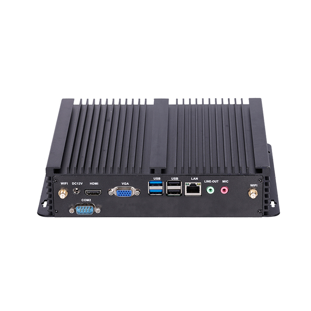 2026 ELSKY Factory IPC6000 Industrial Mini PC with Skylake Core I3 6100U I5 I7 CPU 4K VGA+HDMI DDR3 16G RAM 2/6*COM 6*USB