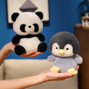17cm Sehr Günstige Flauschige Kleine Plüschtiere zum Sitzen auf dem Schreibtisch Panda Pinguin Hase Lustiges Plüschtier - Product Image 6