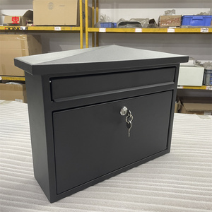 Custom Steel <strong>Mailbox</strong> With Residential <strong>Locking</strong> Outdoor Parcel Letter Box Sheet Metal Fabrication Metal Clustering - Product Image 5