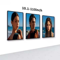 Écran LCD semi-extérieur 32-55 pouces, moniteur Android, lecteur publicitaire pour magasin de détail, affichage numérique pour vitrine