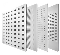 Plaque de plâtre perforée insonorisante certifiée CE et ISO pour l'absorption acoustique et la décoration intérieure
