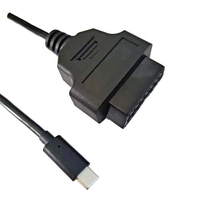 Câble d'extension de chargeur USB Type C vers connecteur OBD2 OBDII J1962 16 broches femelle de haute qualité pour outil de diagnostic automobile GPS
