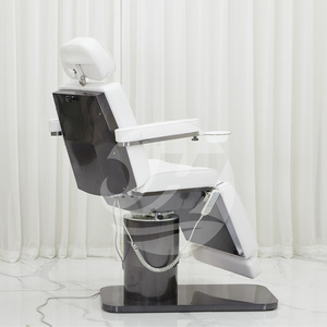 Base Rosa cama de masaje cosmético eléctrico 4 Motor ajustable silla Facial alta oro Acero inoxidable salón de belleza muebles modernos - Product Image 3