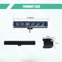 Rampe incurvée pour camion tout-terrain 2020 12v 24v 240W, barres lumineuses led en aluminium rvb pour voiture