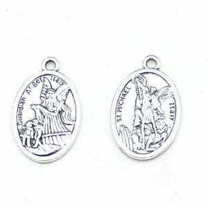 เหรียญจี้ Guardiah Angel อิตาลี 25x16 มม. และเซนต์ไมเคิลสําหรับการทําสร้อยคอเครื่องประดับ - Product Image 3