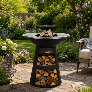 Nueva Parrilla de Carbón Multifuncional para Exteriores, Estilo Americano, de Acero al Carbono Negro - Product Image 3