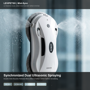 <span class=keywords><strong>Robot</strong></span> de nettoyage de vitres professionnel X7 à pulvérisation ultrasonique haute pression, modèle automatique, atomisation, double buse - Product Image 4