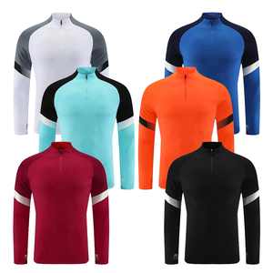 2526 Mùa Giải Mới Chất Lượng Cao Bóng Đá Cổ Điển Người Đàn Ông FC Bóng Đá Tracksuit 1/4 Zip Warm-up Sweatpants Set - Product Image 2