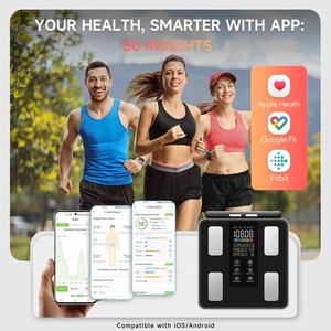 Báscula Digital Profesional Ningju para Baño, para Medir Grasa Corporal, IMC y Músculo, Báscula Inteligente con Bluetooth para Peso Corporal, Precisa - Product Image 4