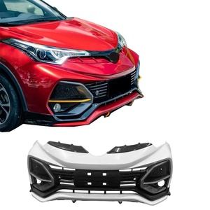 Parachoques de coche para Toyota <span class=keywords><strong>CHR</strong></span> 2016 2017 2018 <span class=keywords><strong>2019</strong></span> 2020 <span class=keywords><strong>CHR</strong></span> delantero bumoer parachoques trasero PP material kit de carrocería de coche para piezas exteriores <span class=keywords><strong>CHR</strong></span> - Product Image 1